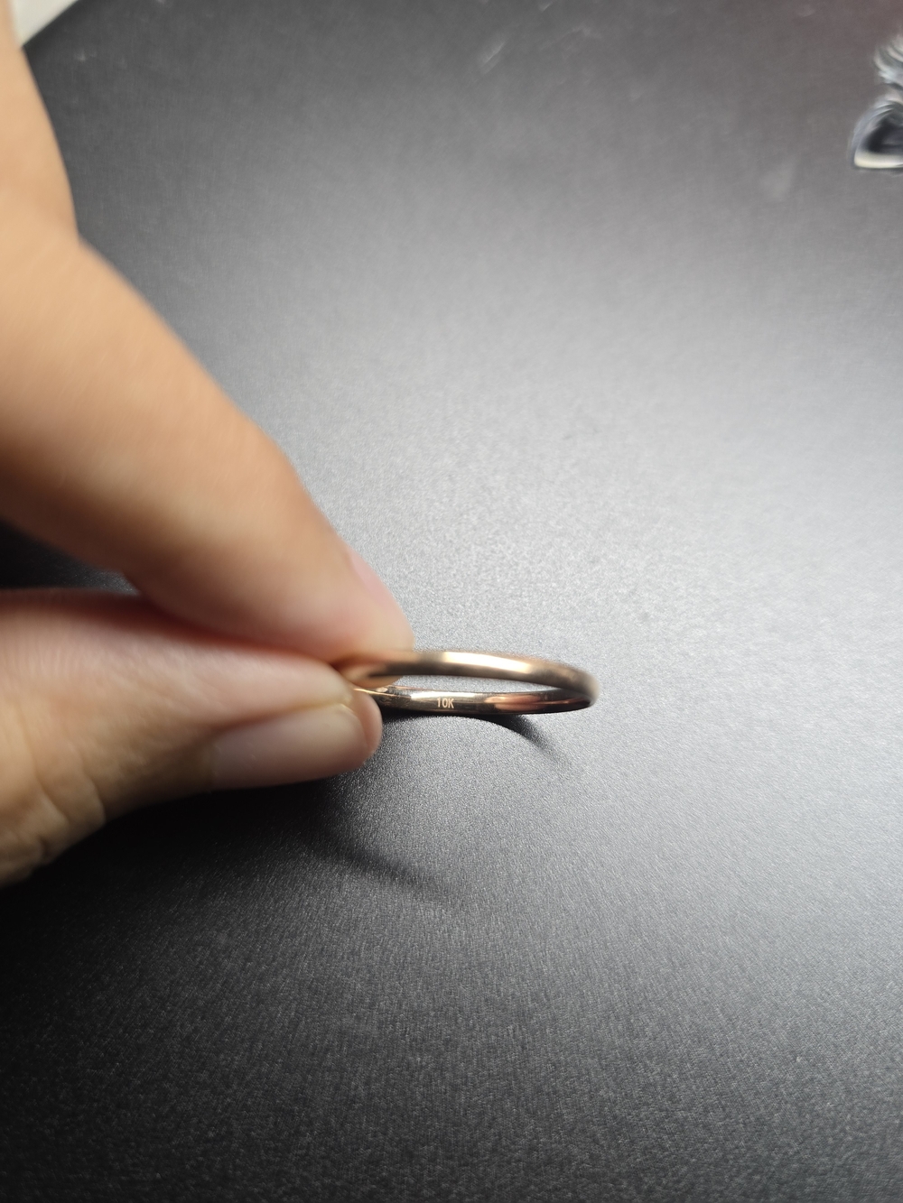 10K Rose Gold Slim Wedding Band (2mm) - Women's Classic Ring